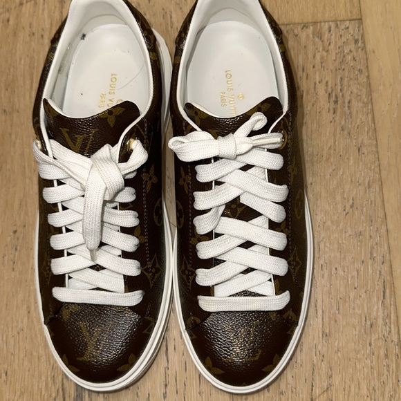 Louis Vuitton Time out sneakers Cacao Brown Monogram - Picture 3 of 9
